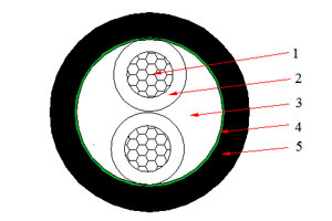 Câble NA2XY 0.6/1 kV (AL/XLPE/PVC)